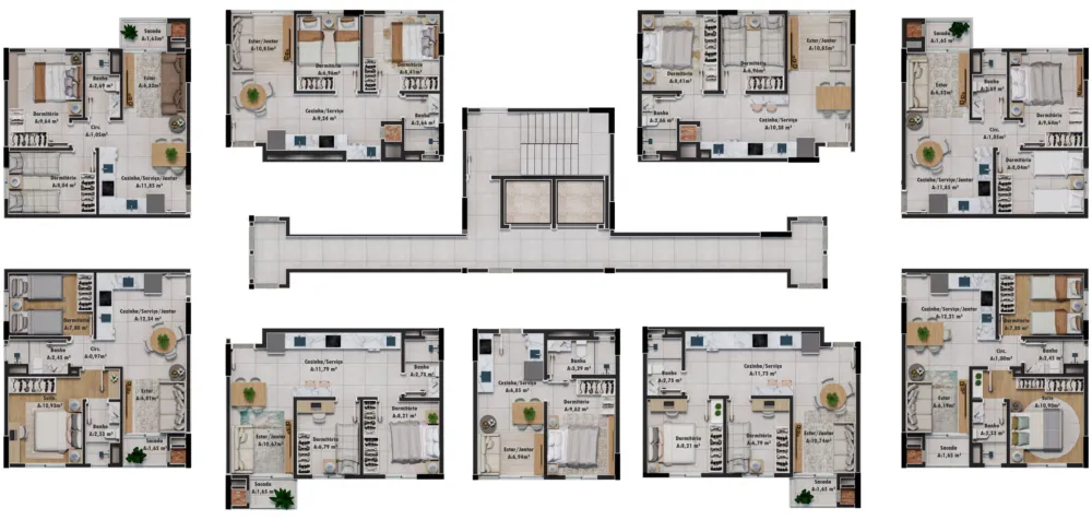 Apartamento para venda no bairro Boqueirão em Passo Fundo