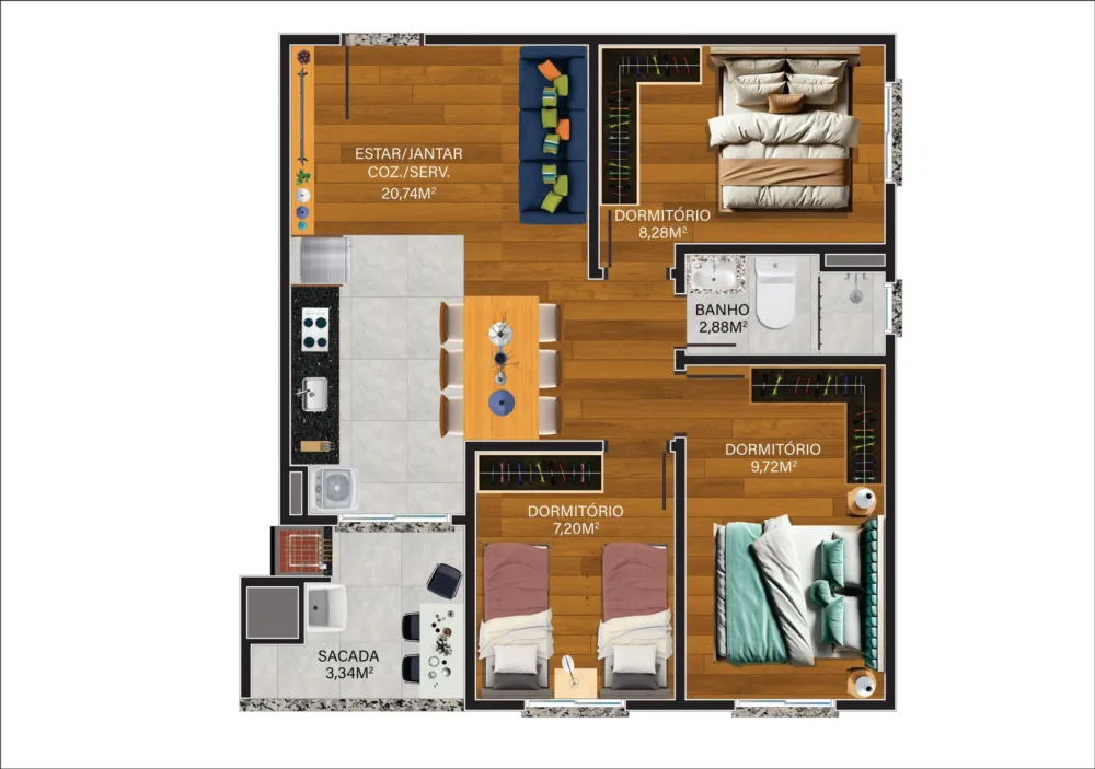 Apartamento para venda no bairro Bela Vista em Caxias do Sul
