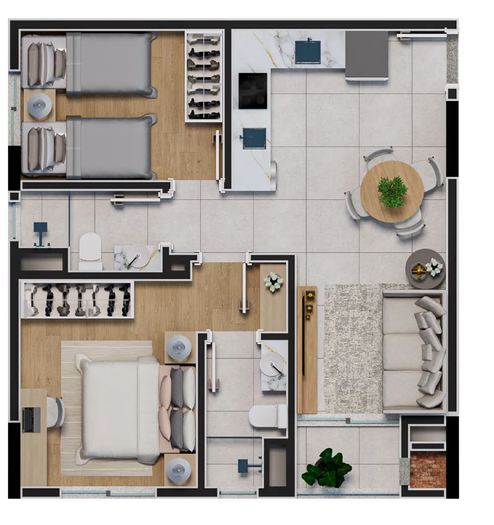 Apartamento para venda no bairro Boqueirão em Passo Fundo