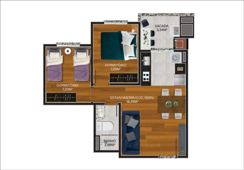 Apartamento para venda no bairro Bela Vista em Caxias do Sul