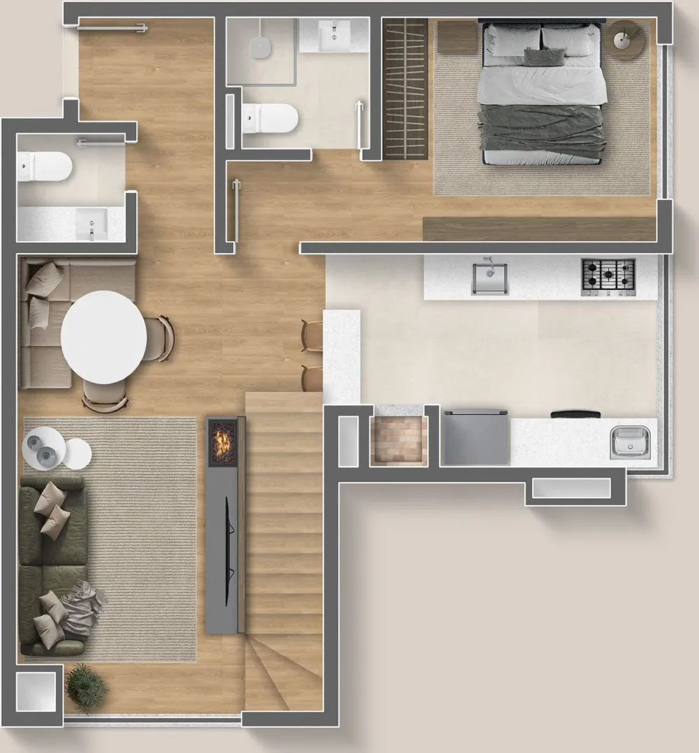 Apartamento para venda no bairro Lagos do Bosque em Gramado